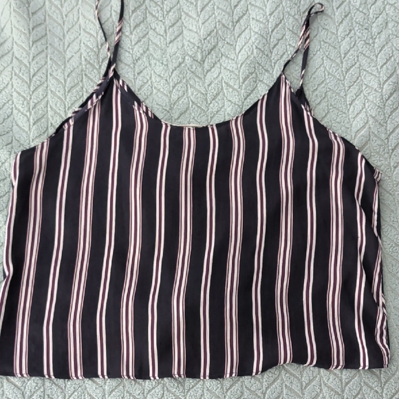Striped Navy, Pink, and White Women's Top - Picture 3 of 3